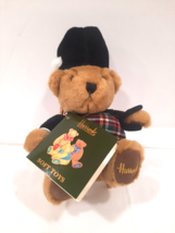 NWT Harrods Piper Bean Toy 8&quot; Plush Brown Bear Stuffed Animal Bagpipes CLEAN - £6.82 GBP