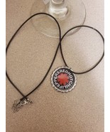 Red hot chilli pepper music group  necklace on wax cord leather like w/c... - $5.50