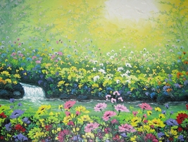 Garden of Flowers Painting  - £201.06 GBP
