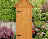 Outdoor Shed Storage Cabinet, Garden Wooden Sheds, Outside Storage Cabin... - $473.99