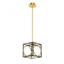 Modern LED Pendant Light with 42 Inches Adjustable Suspender-Golden - Color: Go - £93.88 GBP