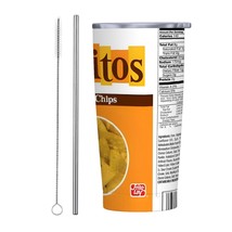 Chip Lover Skinny Tumbler, 20 oz, Lid &amp; Straw, Free Ship! - $705.13 MXN