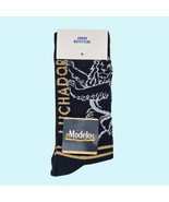 Urban Outfitters Crew Socks Navy Gold 2 Pairs Modelo Beer Ribbed Gift Pr... - £16.93 GBP