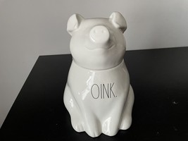 NEW Rae Dunn OINK Pig Canister Cookie Jar New VHTF - £51.09 GBP