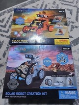 X2 NEW SILLBIRD SOLAR ROBOT CREATION KIT WITH 190 EASY BUILD PIECES Glob... - $29.09