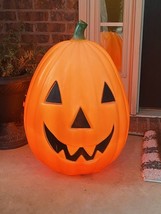 Vtg Empire Halloween Light up Huge Pumpkin Blow Mold Jack O Lantern 29&quot;  1960&#39;s - £118.63 GBP