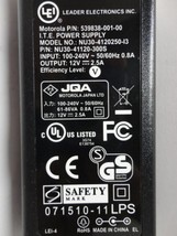 Leader Electronics Motorola AC Adapter Power Supply NU30-4120250: 12V 2.5A - $11.00