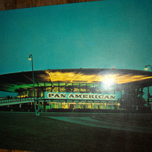 Postcard Pan American Terminal JFK John F Kennedy International Airport 1965 VTG - £17.75 GBP