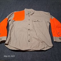 Cabelas Upland Hunting Shooting Shirt Men Size XL Brown Button Up Should... - £29.36 GBP