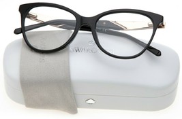 New Swarovski Sw 5224 001 Black Eyeglasses Glasses Frame 54-16-140 B42mm Italy - £76.73 GBP