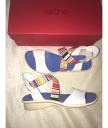 Arche Satia Crisscross Ankle-Strap Sandals sz 36 new in box - $360.10 CAD