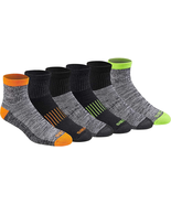 Mens Dri-Tech Performance Work Quarter Socks 6 Pack Hi-Vis 6-12 - $29.90