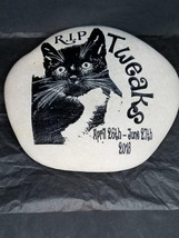 Pet Dog Cat Name Stone Memorial Rock Can add Dates Up to 8&quot; Colors very Etched W - £55.91 GBP