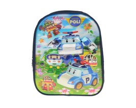 Robocar Poli Cartoon Character 3-D School Bag/ Backpack (Navy Blue) For ... - £55.49 GBP