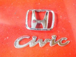 1993-1997 Honda Rear Trunk Decklid Emblem Badge Logo OEM 75701-SR4 - $13.49