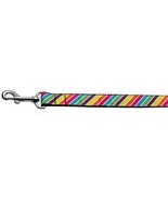 Striped Rainbow Nylon Dog Leash - $45.56 CAD