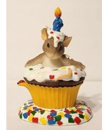 Charming Tails Happy Birthday Surprise 89/117 Fitz &amp; Floyd Mouse Cupcake... - £12.49 GBP