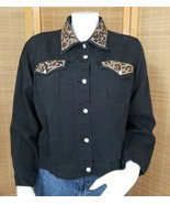 Christine Alexander Rhinestone Jacket Womens L Black Swarovski Studded L... - €24,54 EUR