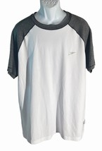 SPEEDO Men&#39;s Short Sleeve Pull-Over T-Shirt White Gray XXL - $13.85