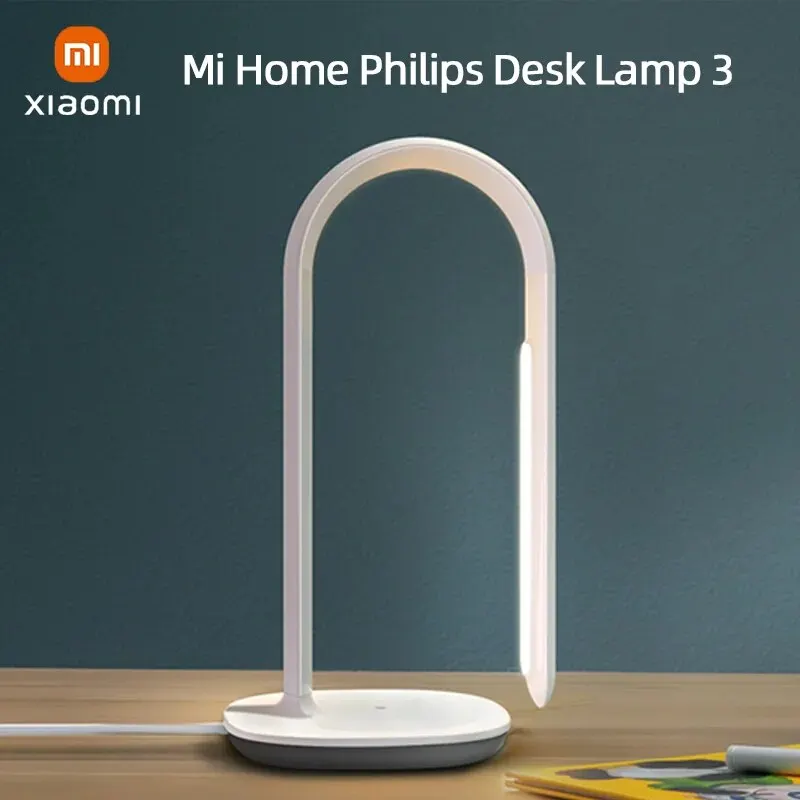 W xiaomi mijia philips table lamp 3 led smart reading light 10 level touch dimming desk thumb200