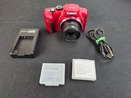 Canon PowerShot SX170 IS 16.0MP Red Digital Camera Kit - £78.91 GBP