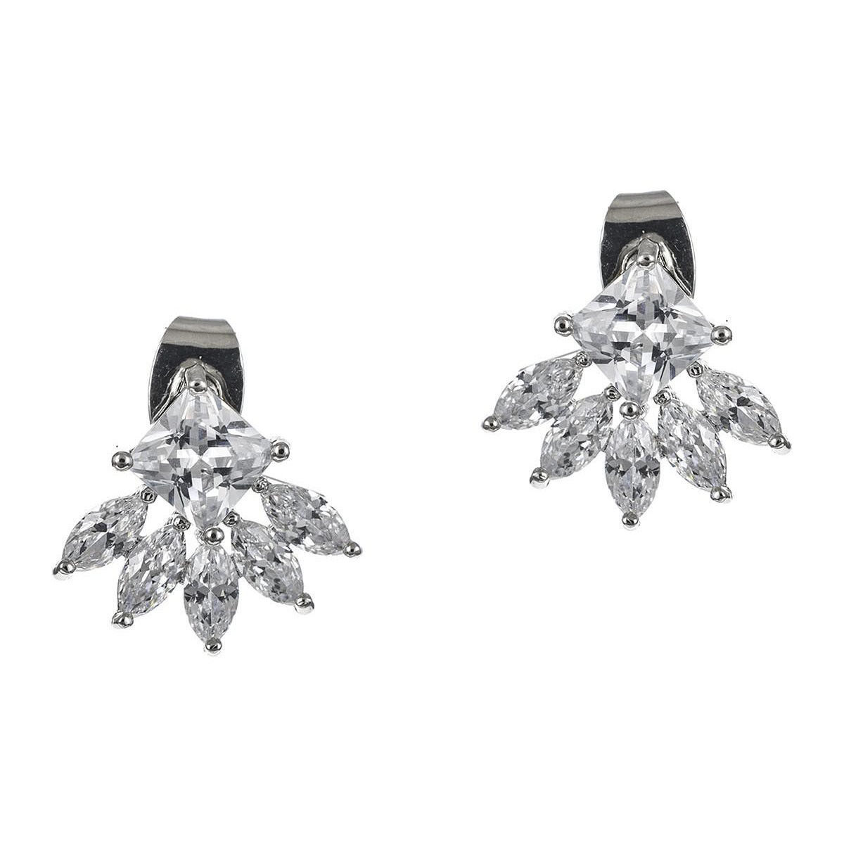 CZ by Kenneth Jay Lane Baguette Cluster 2 cttw Earrings KE1743 NWT Item image 2