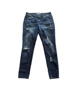 Boston Proper Womens Distressed Skinny Jeans Size 10/31 Blue Denim Embel... - $28.70