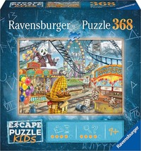 Ravensburger Escape Kids Puzzle - Amusement Park Plight 368 Piece 27x20 - $15.70