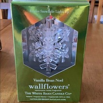 Slatkin &amp; Co Bath Body Works Snowflake Fragrance Warmer &amp; Bulb Vanilla Bean Noel - £23.36 GBP