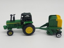 Vintage John Deere Tractor and Hale Baler Set 1980s Die Cast Tractor AS-PICTURED - £16.27 GBP