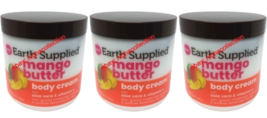 ( Lot 3 ) Earth Supplied Mango Butter Body Creams w/ Aloe &amp; Vit E Brand New - £79.12 GBP