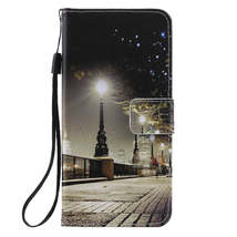 Anymob iPhone Case Moon Light Flip Cover Cartoon Painted Magnetic Leather Wallet - £21.50 GBP