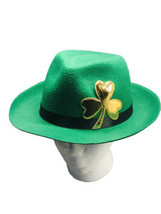 St. Patrick&#39;s Day Derby Felt Hat W/Black Satin Adult Size - $51.33 CAD