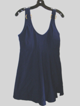 SWSMCLT Women’s XL Swimsuit Swim Dress Skirt Blue Polyester Blend Adjust... - $18.94