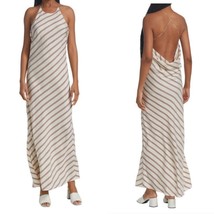 Gauchere striped Bias Cut Maxi Dress s36/4 $958 - $395.01