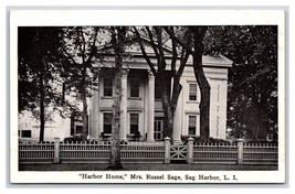 Harbor House Mrs Russel Sage Home Sag Harbor Long Island NY UNP WB Postcard V17 - £7.71 GBP