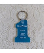 Vintage 1980s Era Goodyear Tires Keychain Blue No 1 FREE US SHIPPING - £9.60 GBP