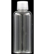 120 mL PLASTIC Oval Round Clear BOTTLE W/ cap Shatterproof 4 oz 1/2 cup ... - $19.93