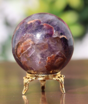 235g!-55mm Purple Amethyst Sphere Crystal Healing Ball - $44.50