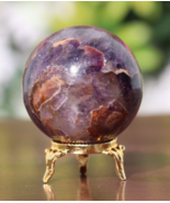 235g!-55mm Purple Amethyst Sphere Crystal Healing Ball - $816.05 MXN