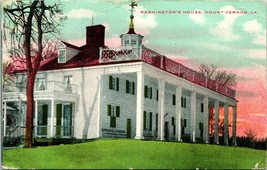 Vtg Postcard 1909 Washington&#39;s House Mount Vernon VA Postcard T18 - £3.07 GBP
