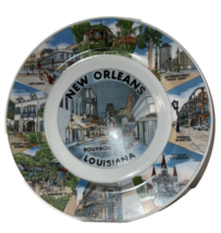 Collectors Plate New Orleans Louisiana Bourbon Street  10&quot; dia Vintage P... - $19.79