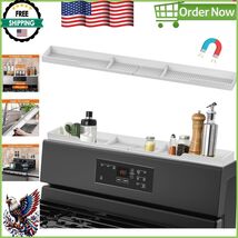 Elegant 30-Inch Magnetic Stove Top Shelf - Easy-Clean Silicone Spice Org... - $700.34 MXN