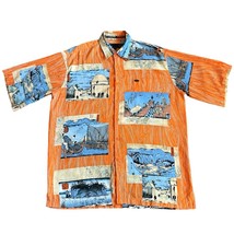 Vintage Phat Farm Men’s Button Up Shirt Japanese Shogun Shirt Sz XL Samu... - $29.65
