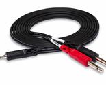 Hosa CMP-153 3.5 mm TRS to Dual 1/4&quot; TS Stereo Breakout Cable, 3 Feet, L... - $13.60