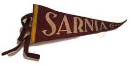 SARNIA Red Canada Vintage Felt Pennant 8.5-Inches long - $232.06 MXN