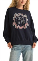 Z Supply la vie sunday sweatshirt in black - £47.88 GBP