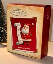 2004 So Much To Do! Hallmark Keepsake Ornament Santa with Holiday Memory... - $6.95 CAD