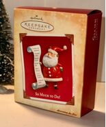 2004 So Much To Do! Hallmark Keepsake Ornament Santa with Holiday Memory... - €4,27 EUR