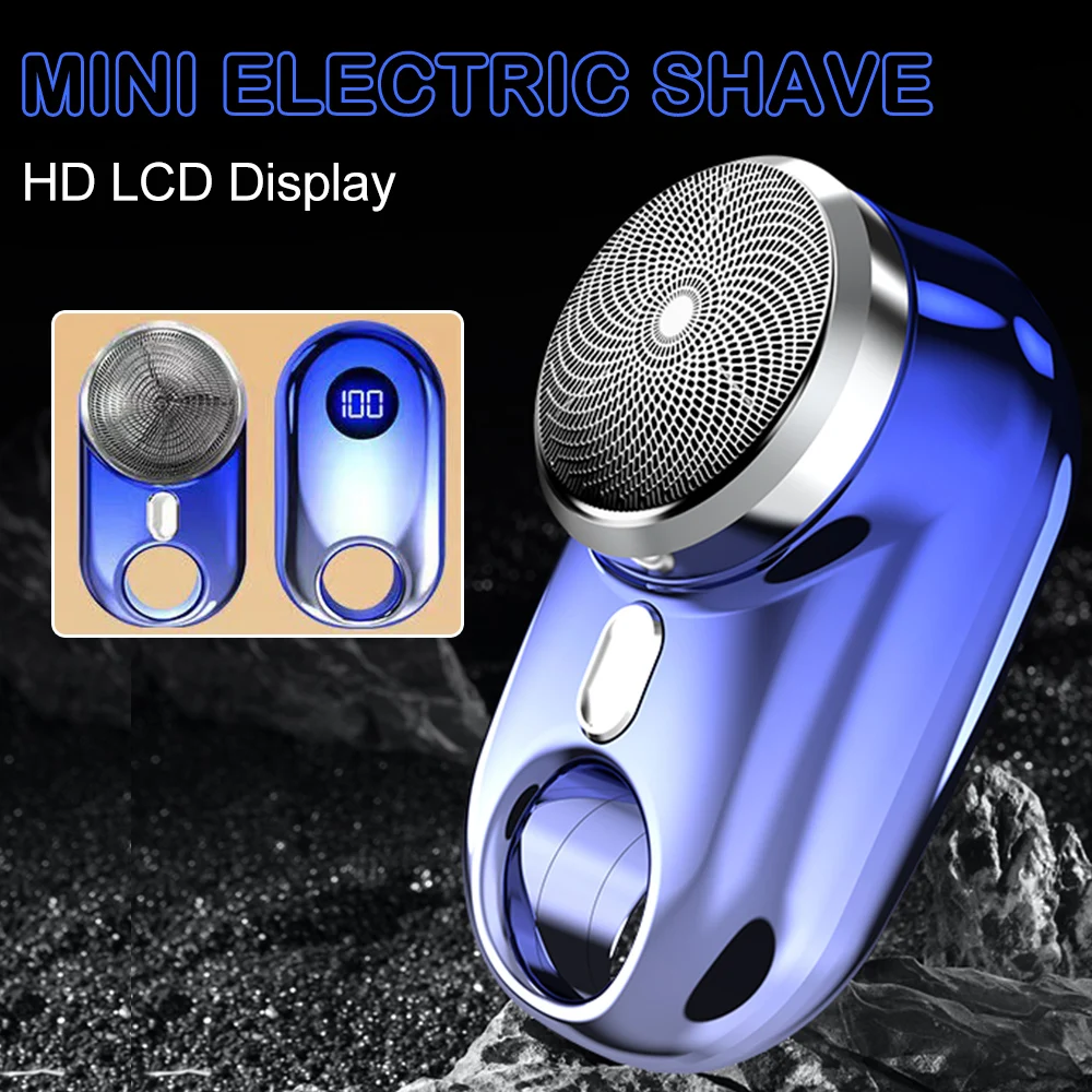 Electric Shaver For Men Razor Beard Trimmer Portable Rechargeable Shaving - £16.78 GBP